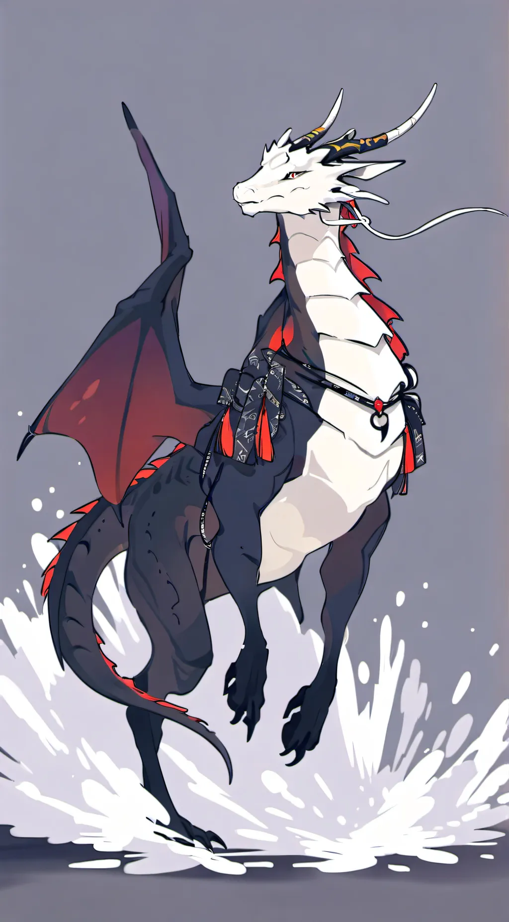 ai character: ice background