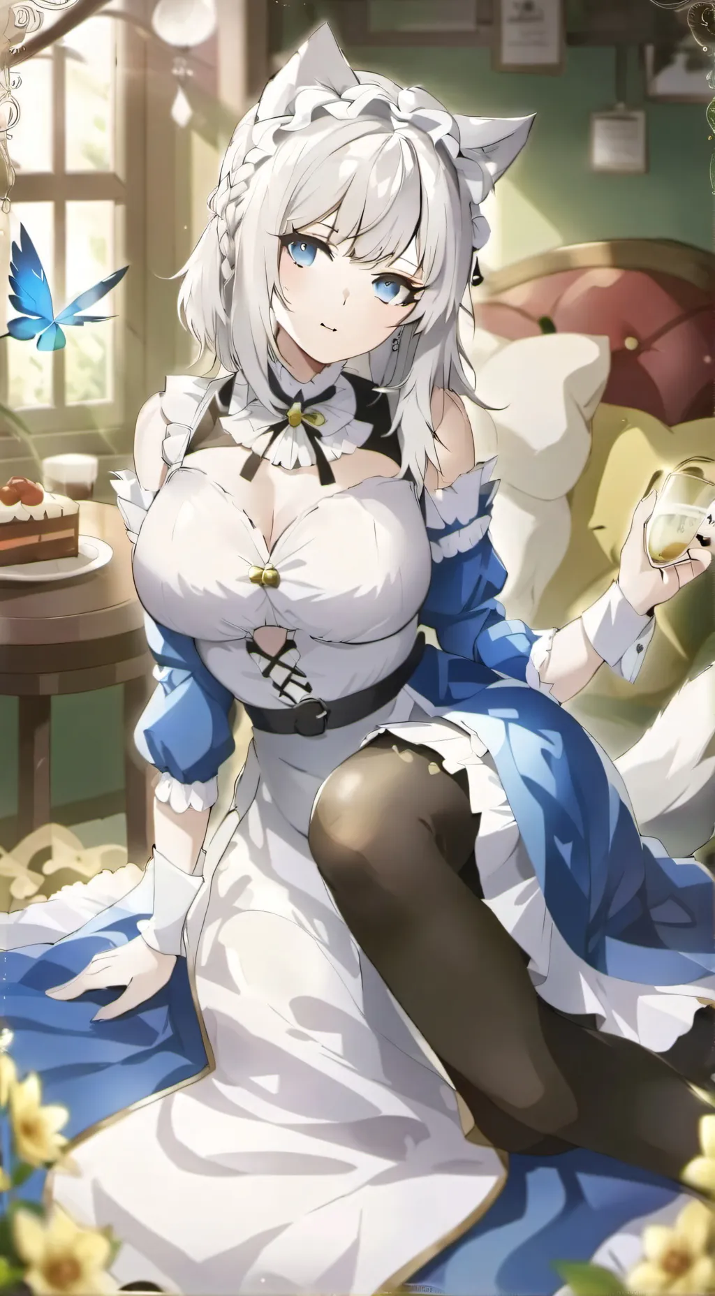 ai character: Rose background