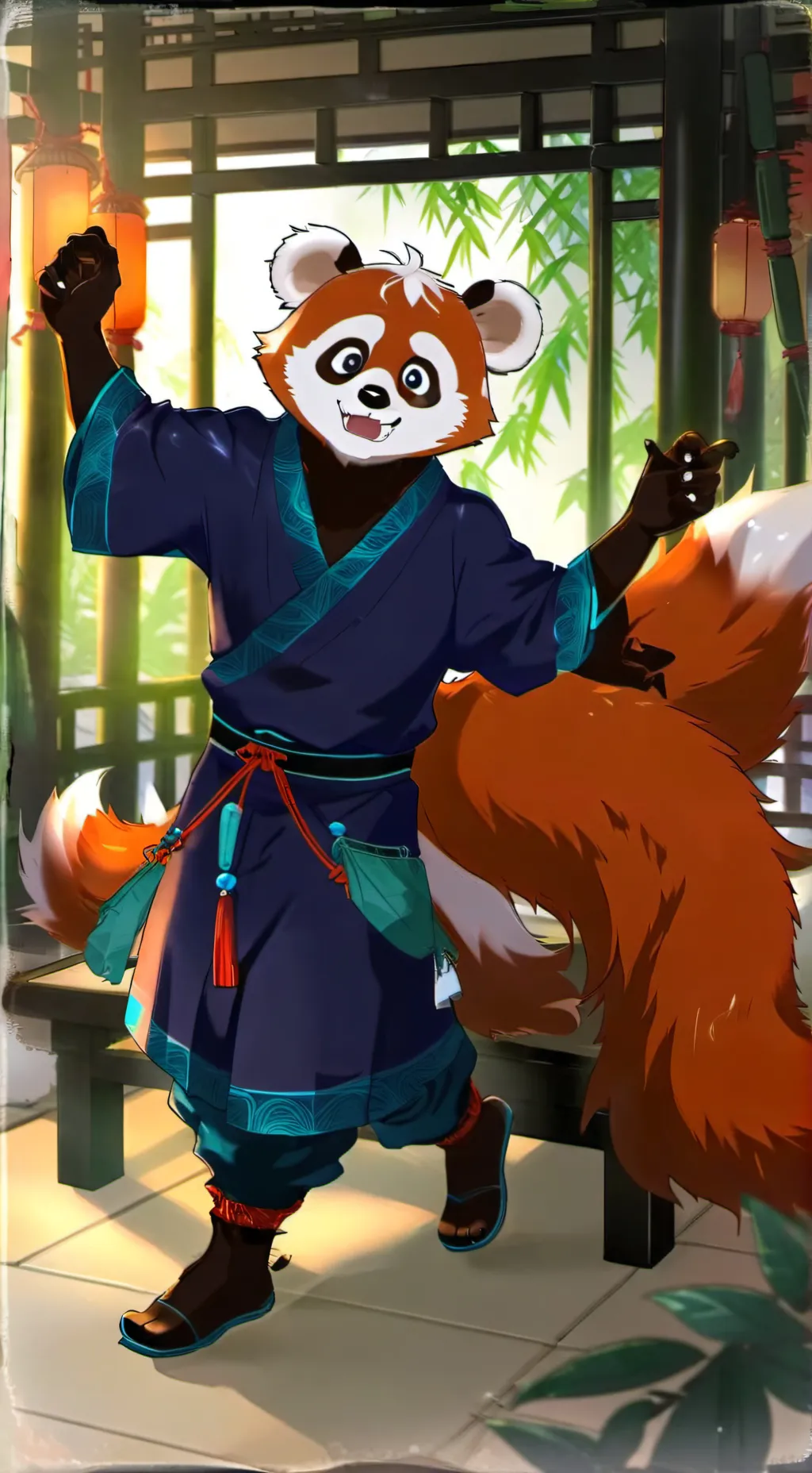 ai character: Panda Spiritling background