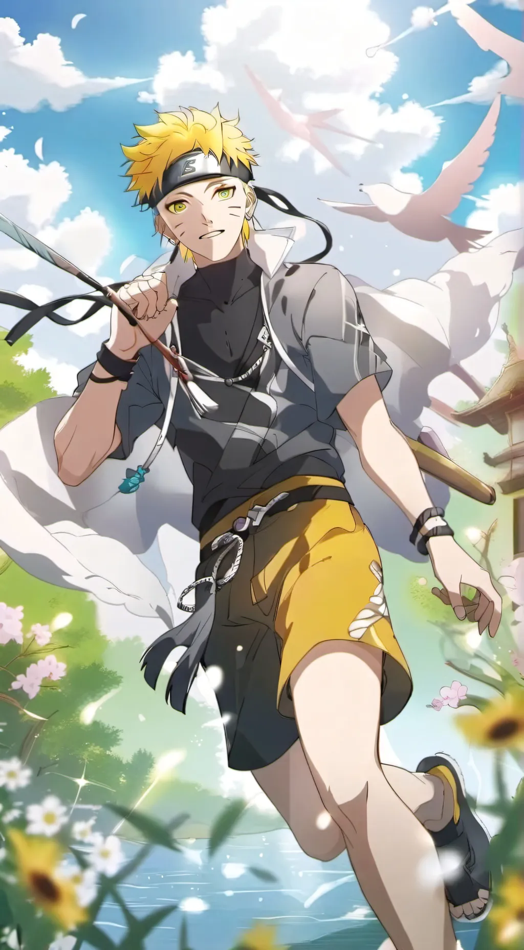 ai character: naruto( adult ) background