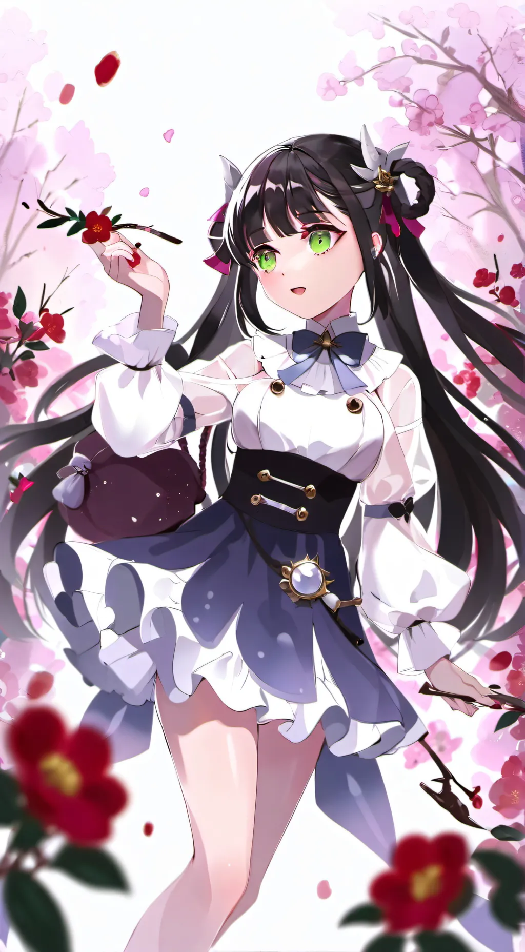 ai character: momo  background