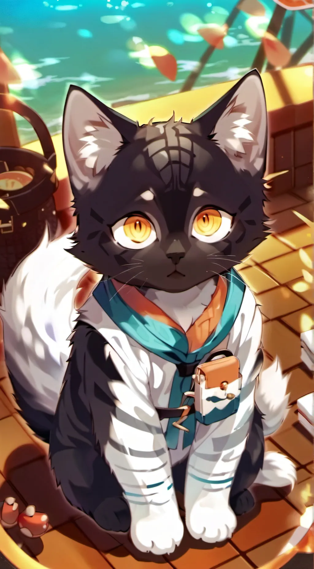 ai character: MHA kitty background