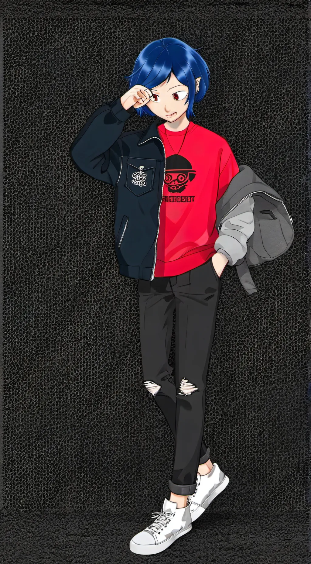 ai character: Coraline background