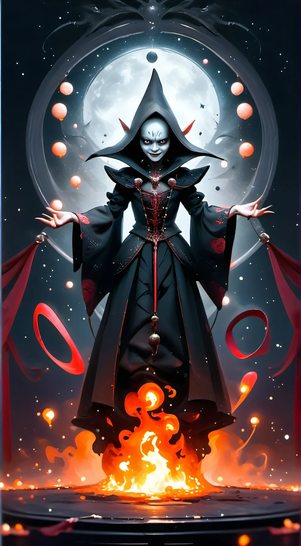ai character: Sorcière Kirghiz background