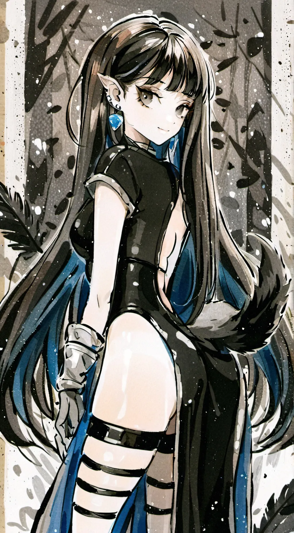 ai character: Gassy girl background