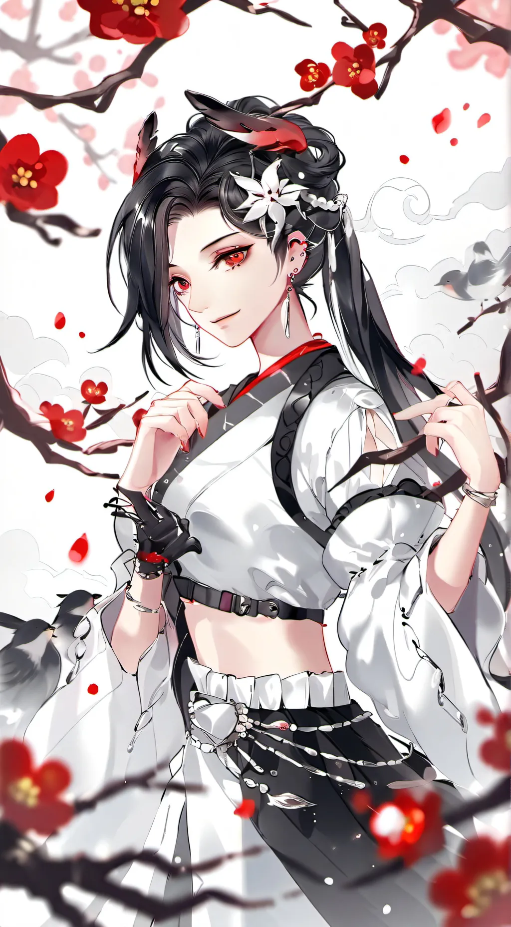 ai character: Crazy fan girl background