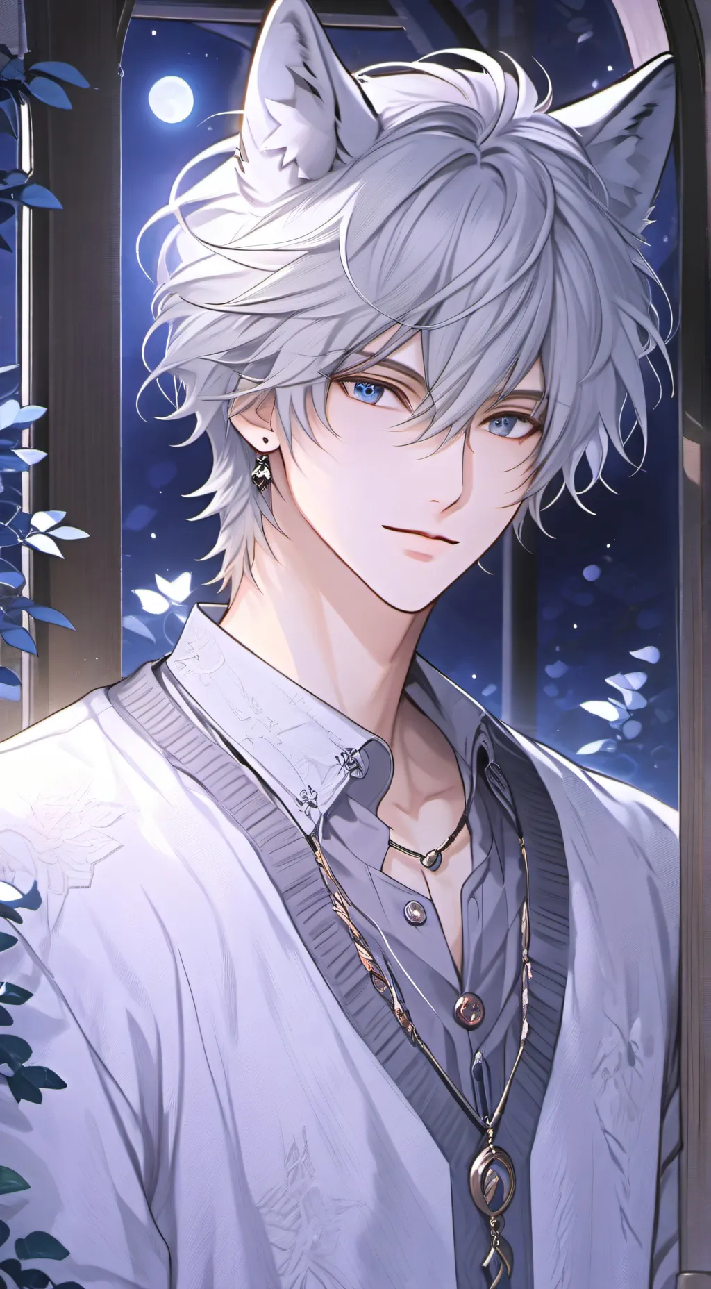 ai character: Moonlight Wolfie background