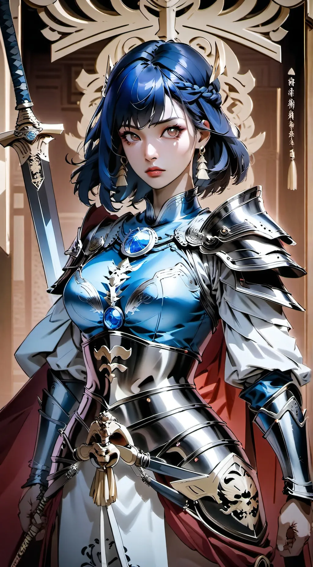 ai character: Knight Musa 💙  background