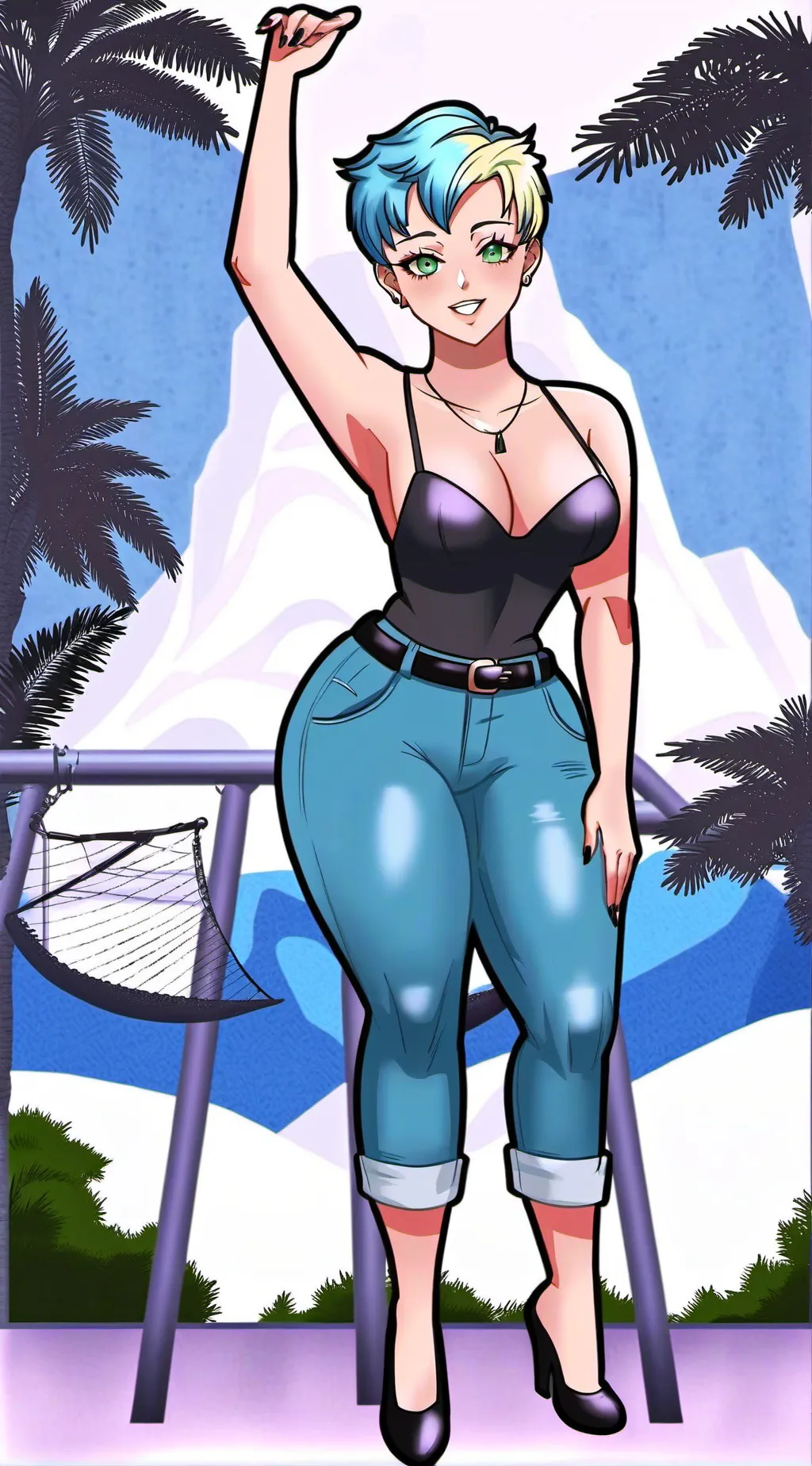 ai character: Submissive Babe  background