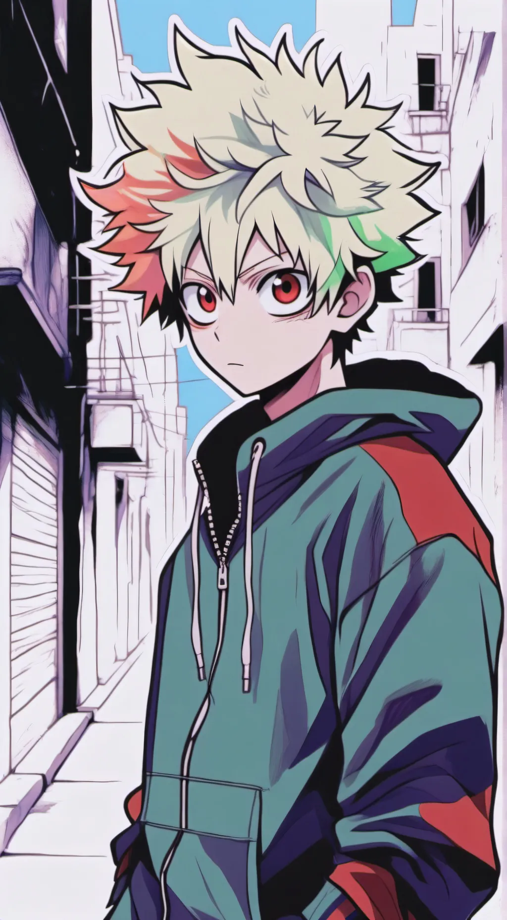 ai character: Bakugo  background