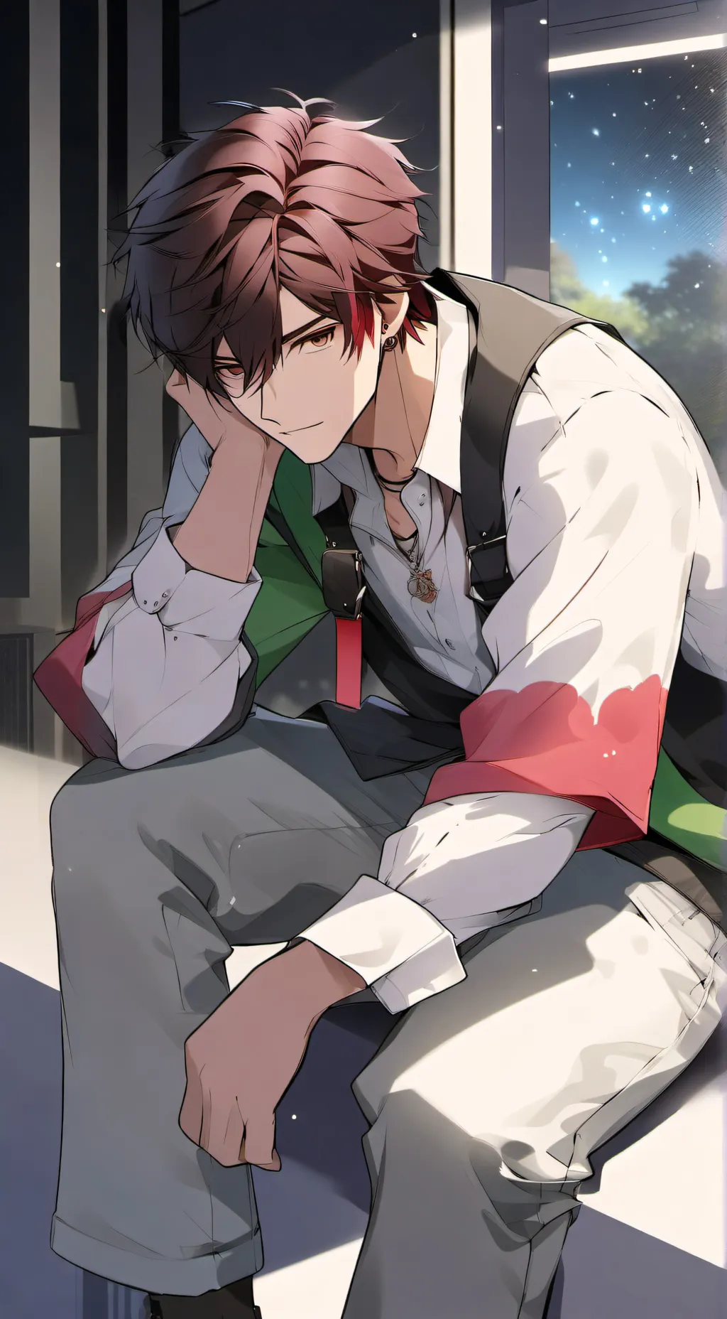 ai character: Hell cosmo background