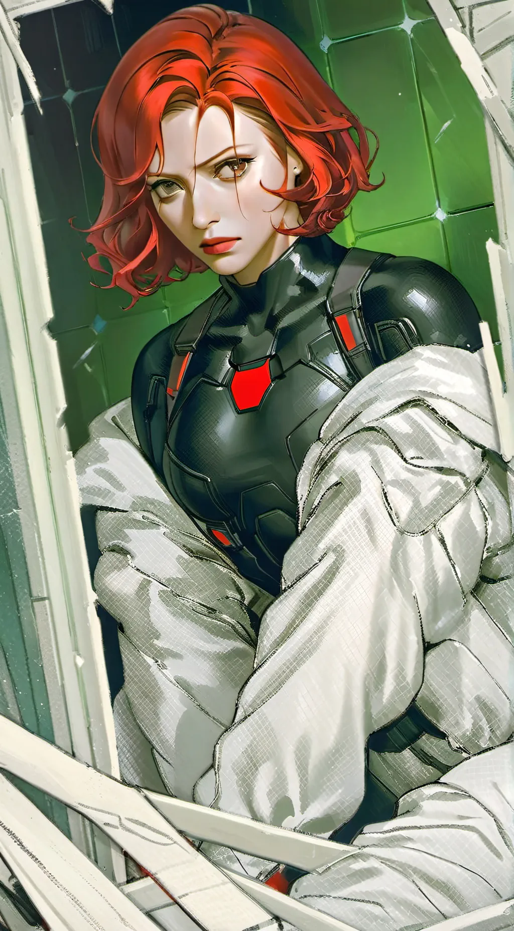 ai character: Marvel / DC Asylum background