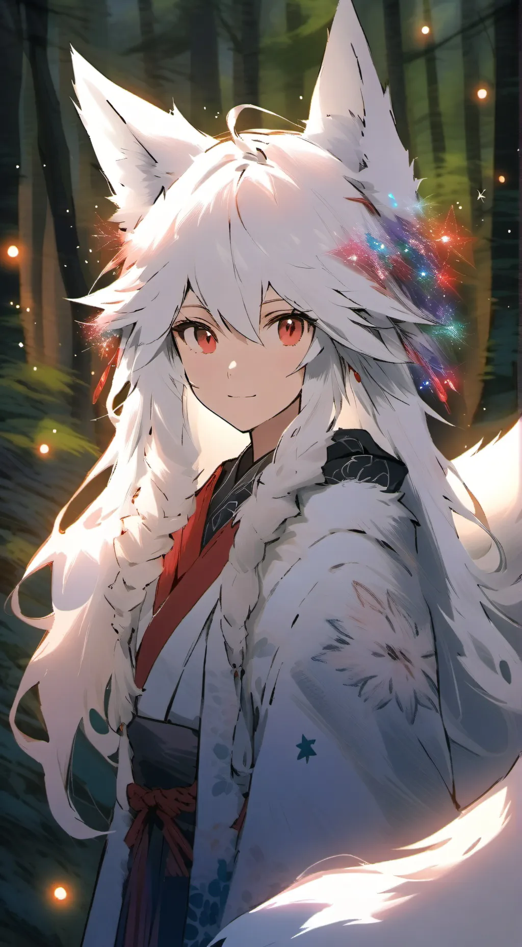 ai character: 白灵狐 background