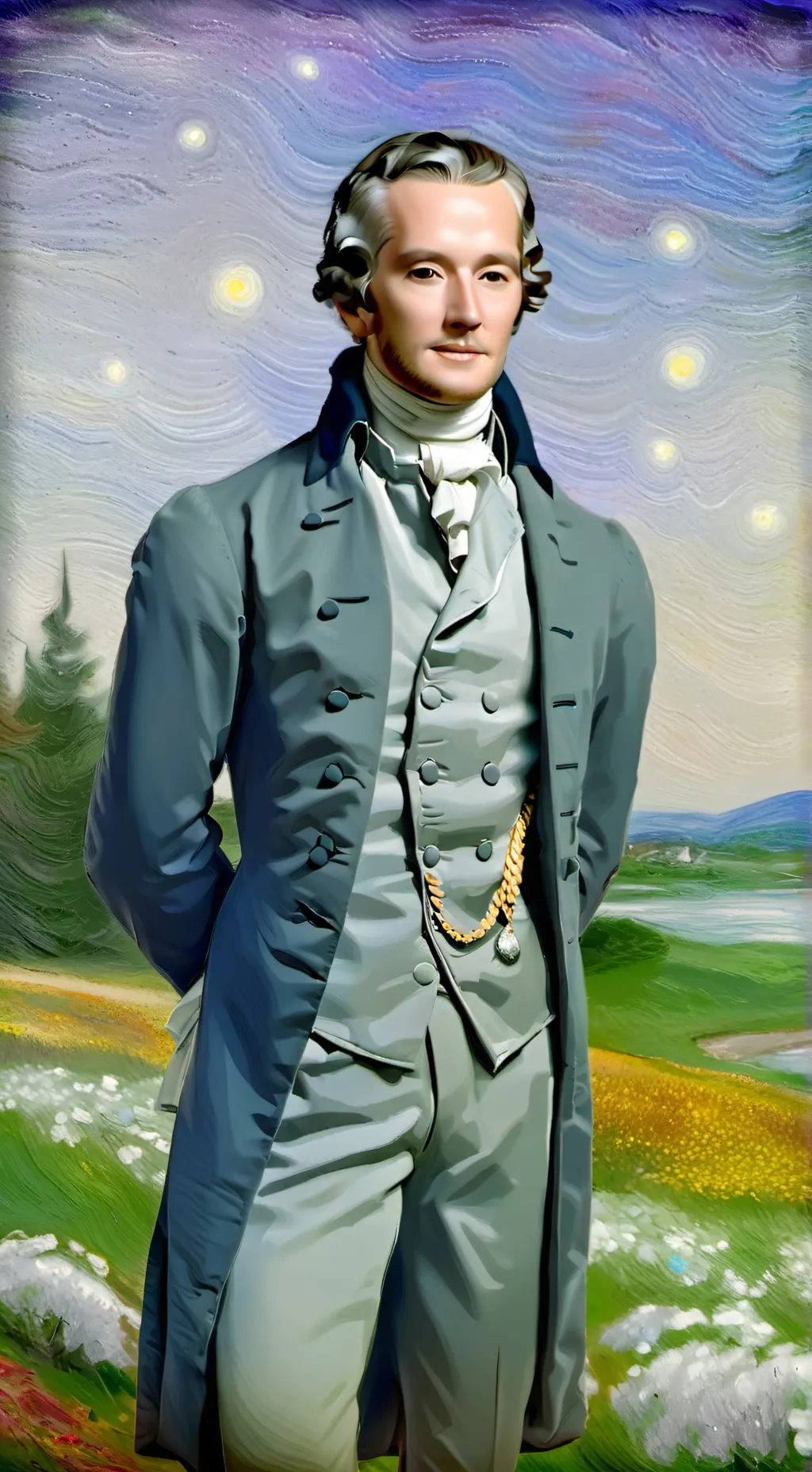 ai character: Alexander Hamilton background