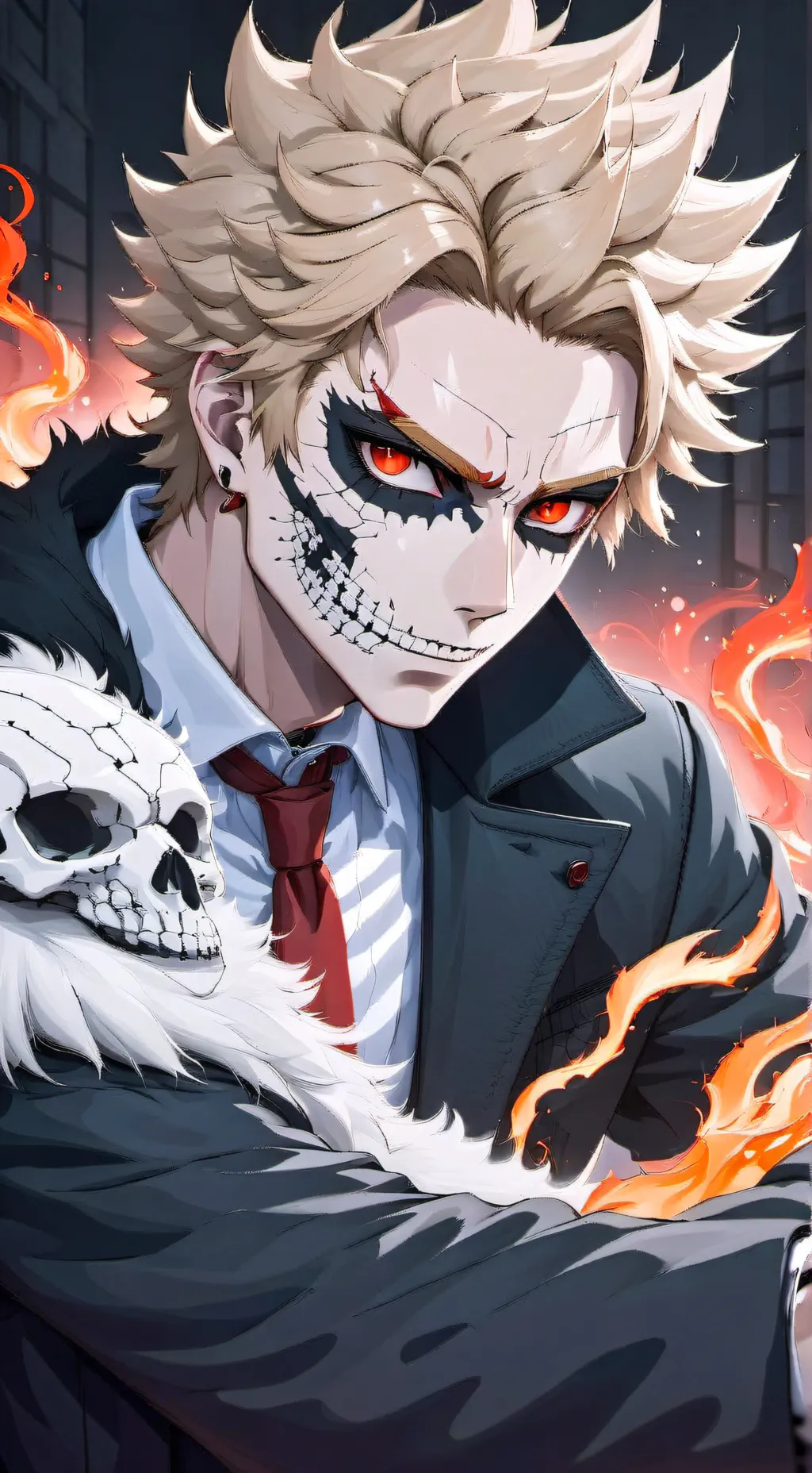 ai character: MHA Halloween  background