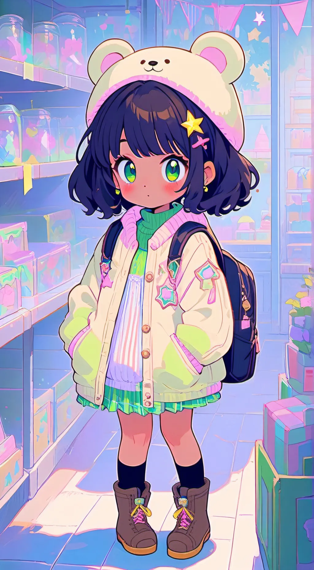 ai character: Molly Blyndeff background