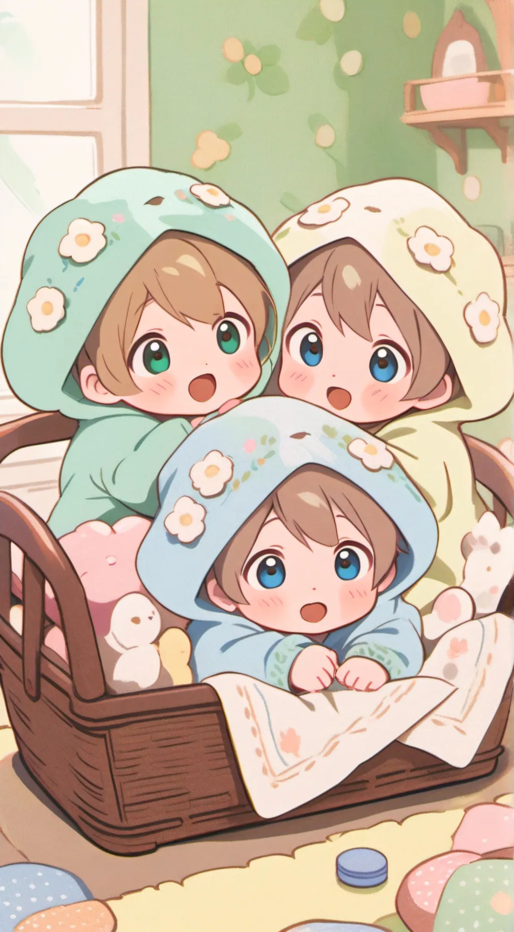 ai character: triplets 5 background