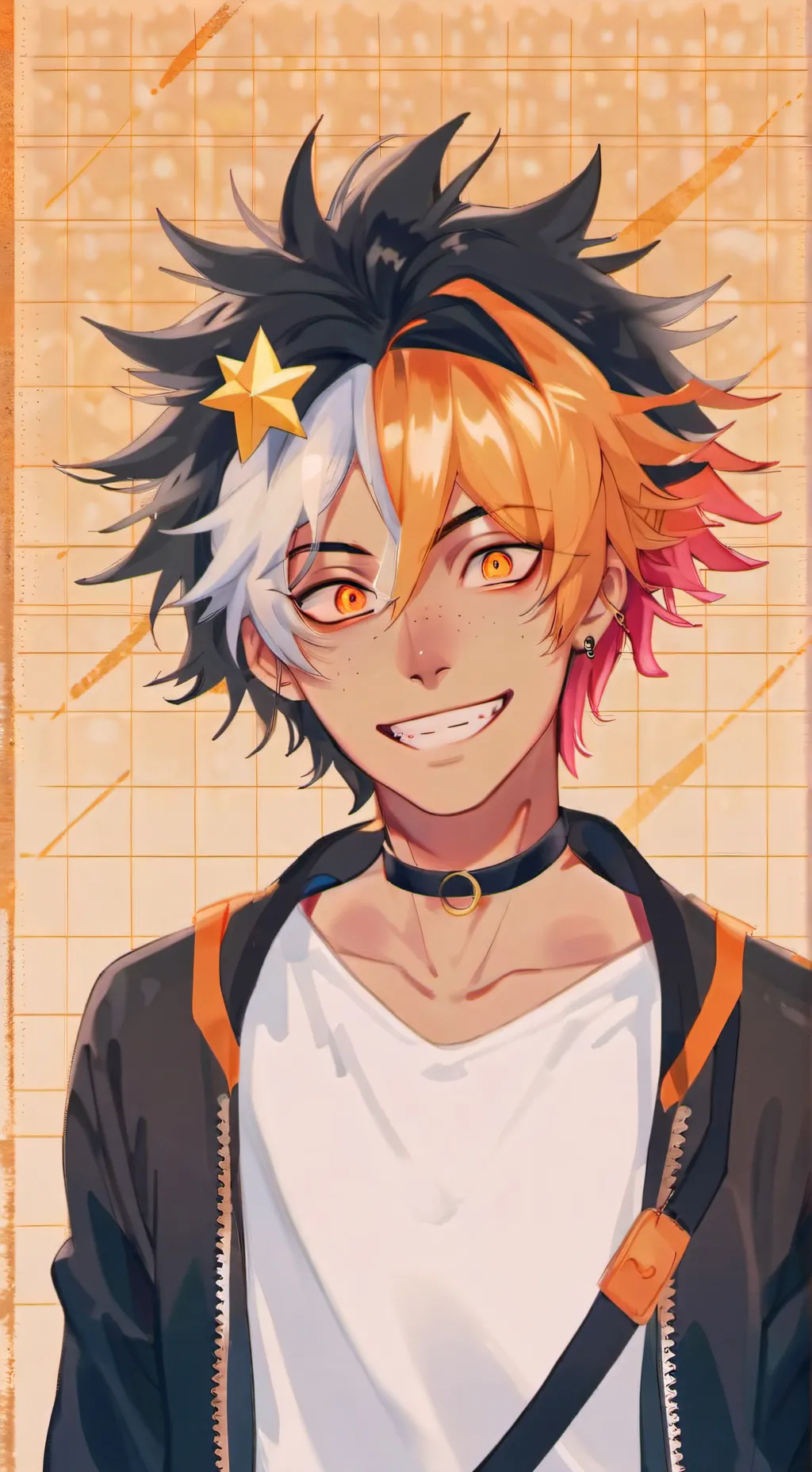 ai character: denki kaminari  background