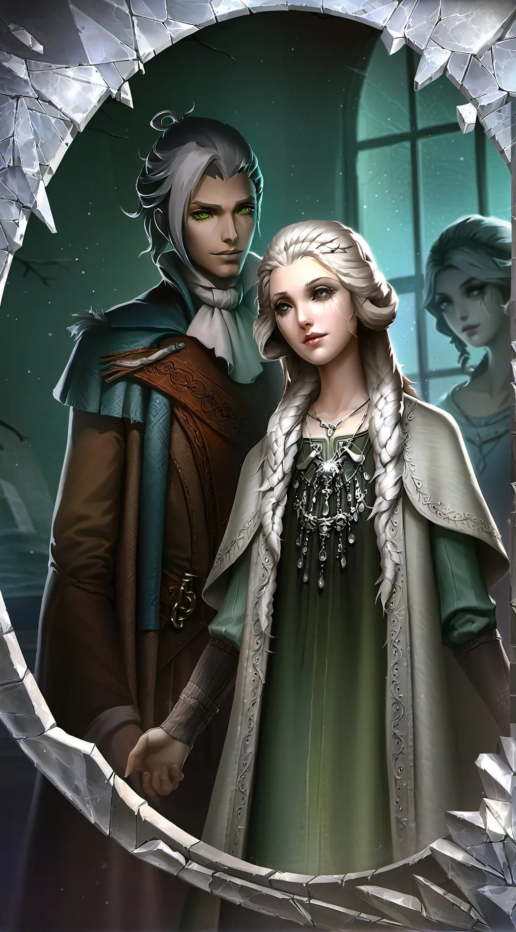 ai character: 🪞 Mirrored Souls background