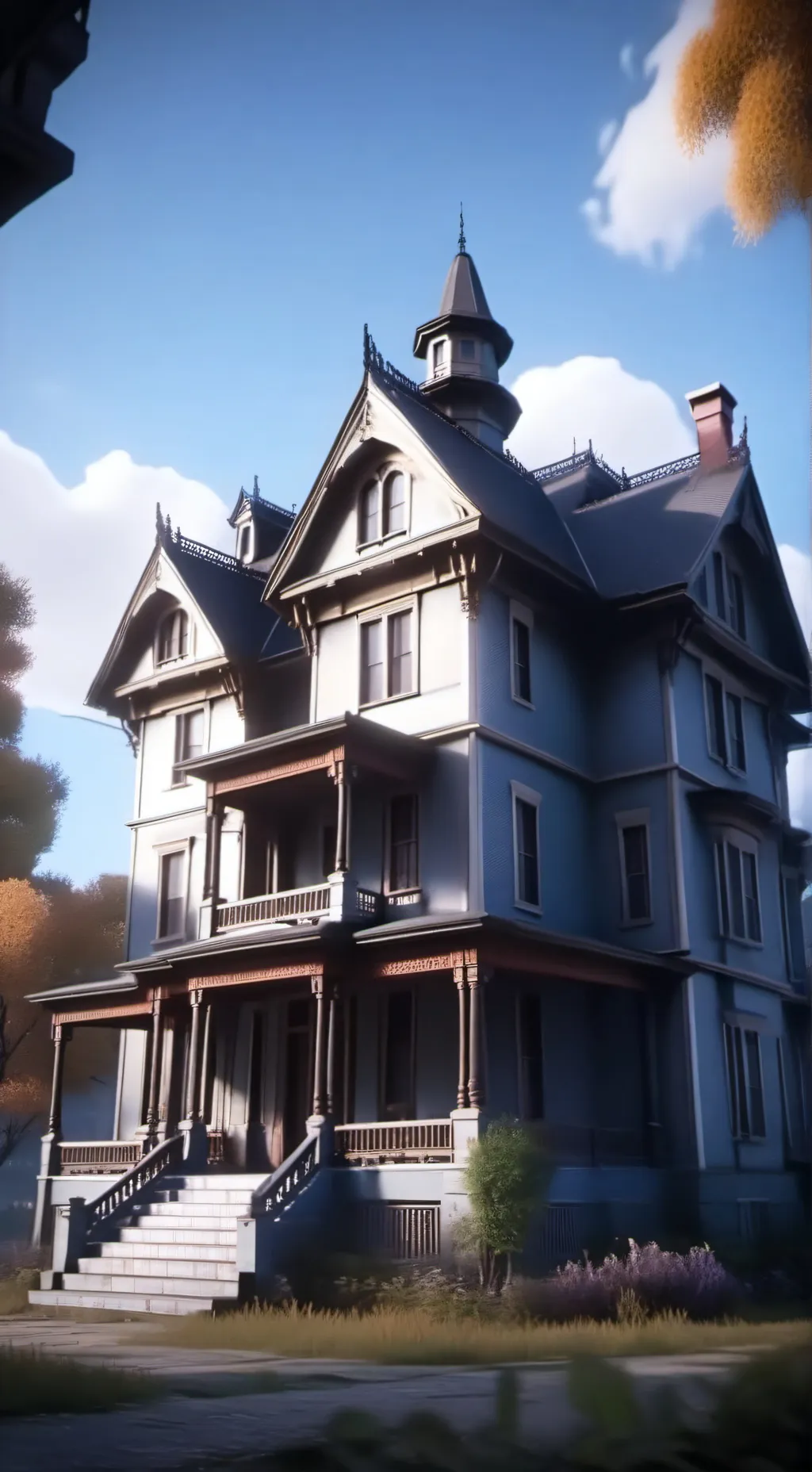 ai character: Halloween background