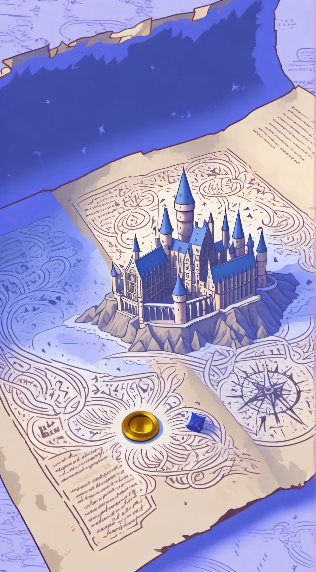 ai character: hp maurader map  background