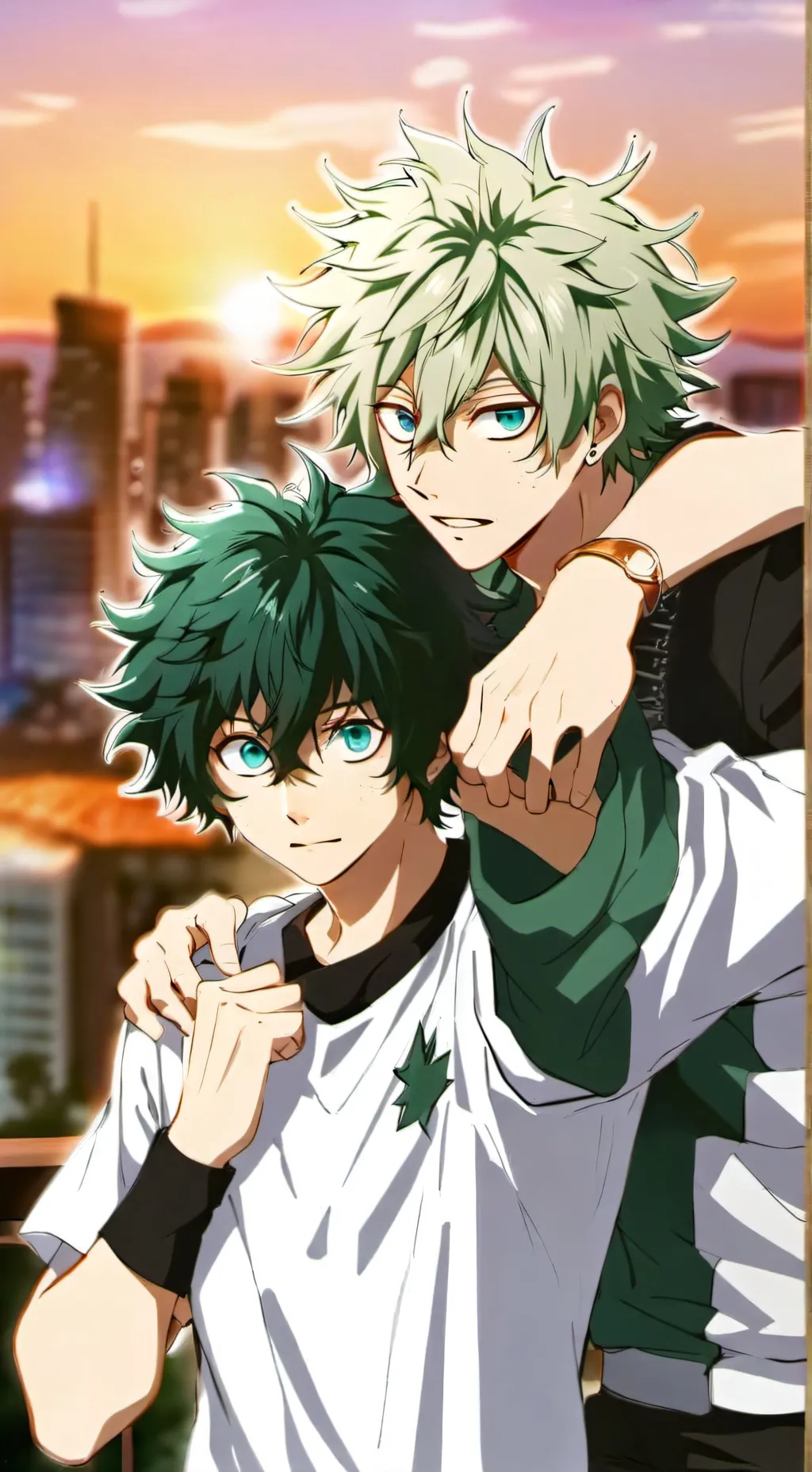 ai character: Drunk Deku  background