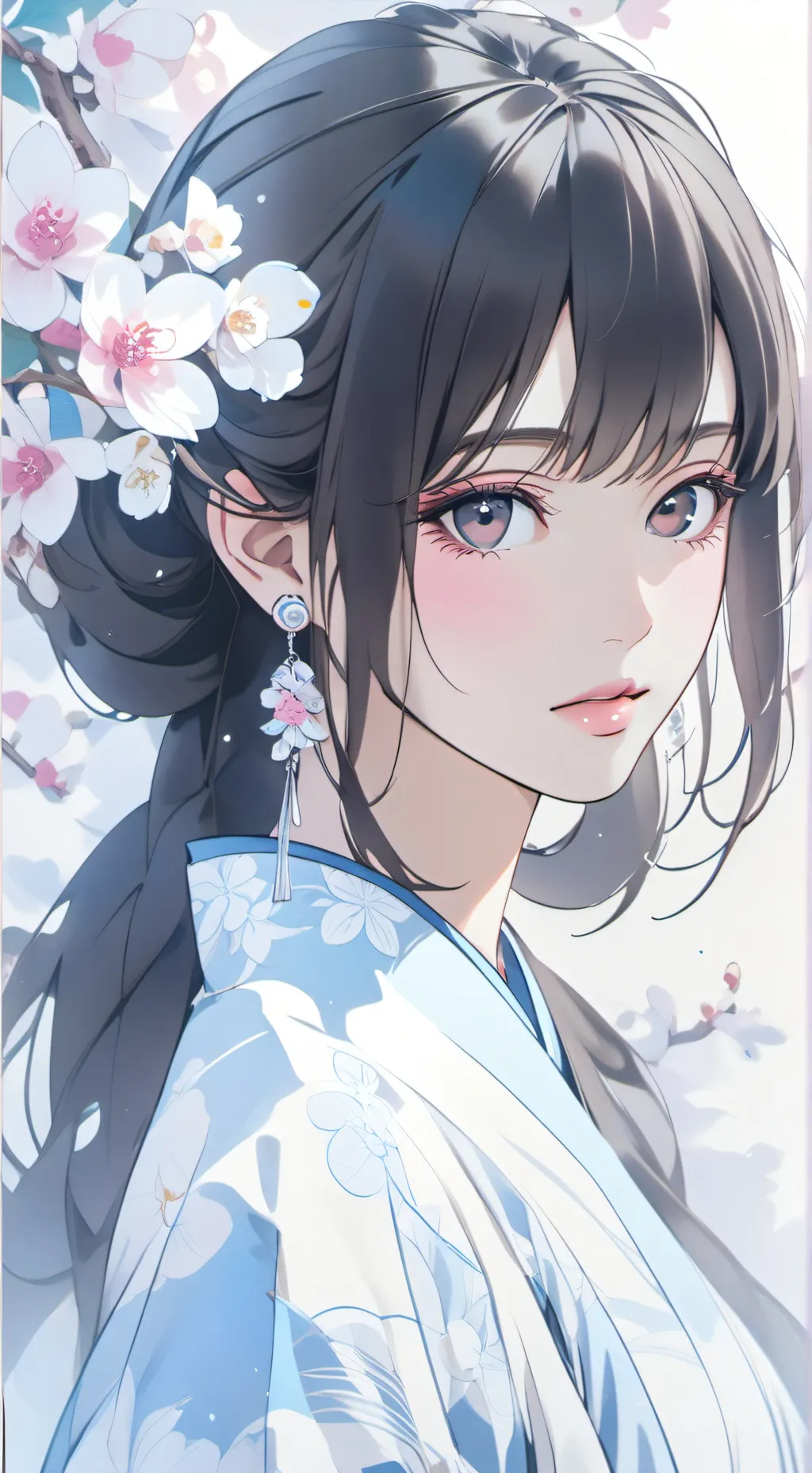 ai character: rose background