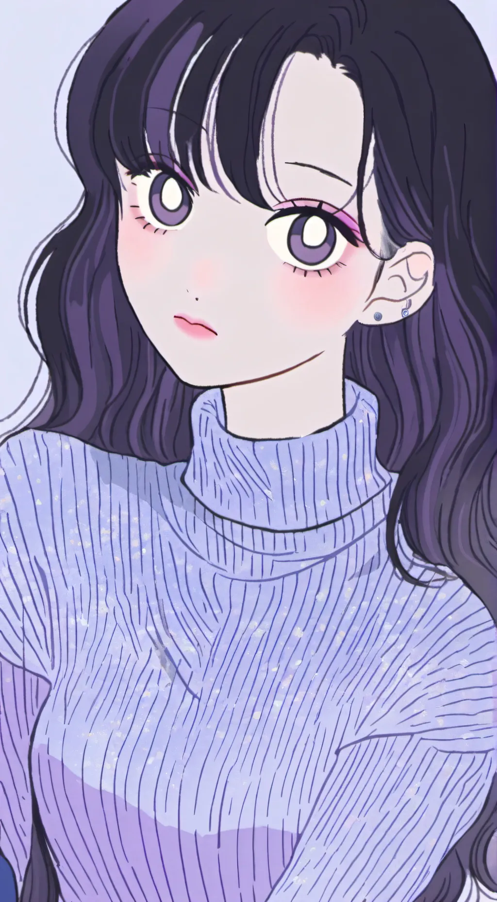 ai character: Cassie💜🤍🖤 background