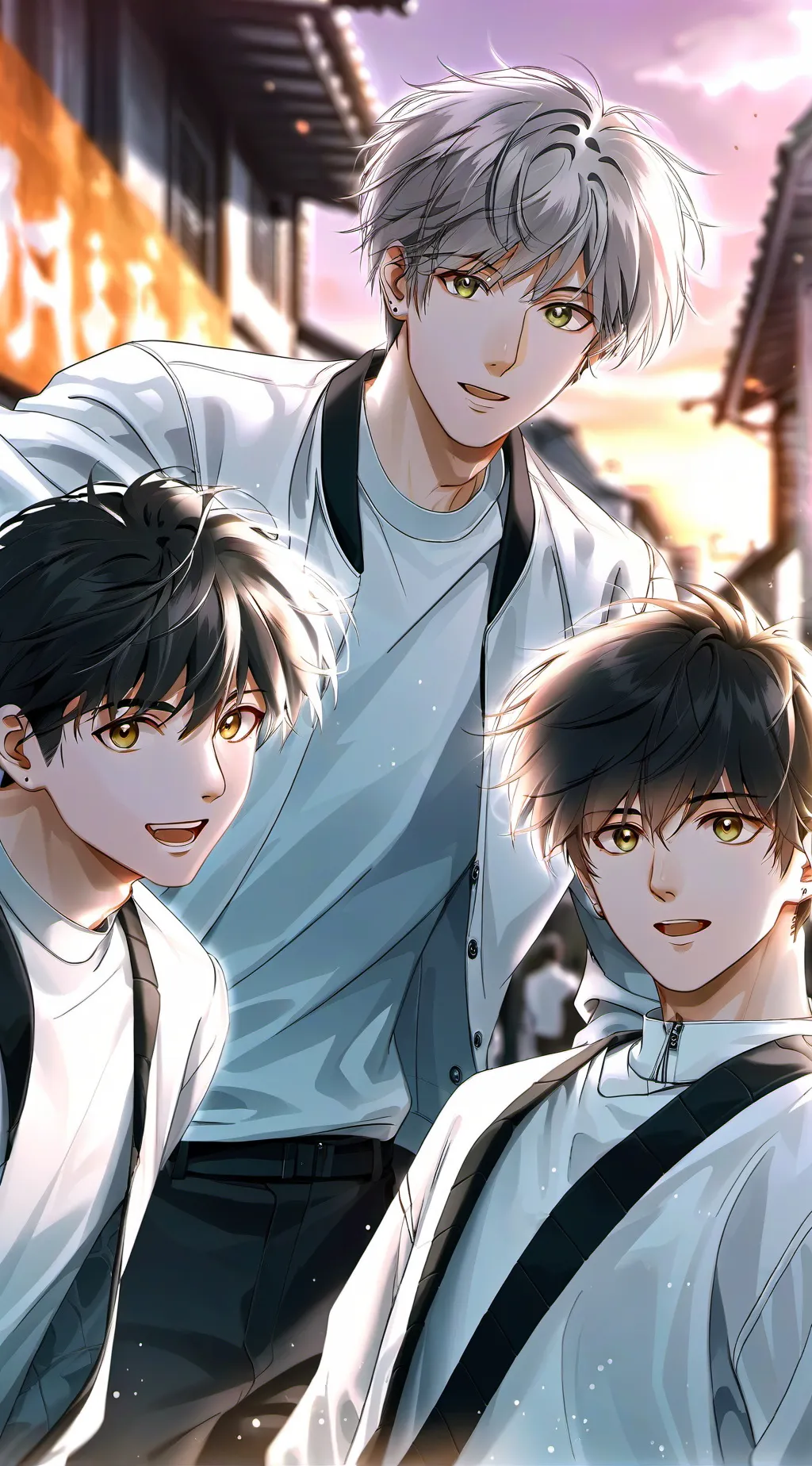 ai character: 3 husbands background