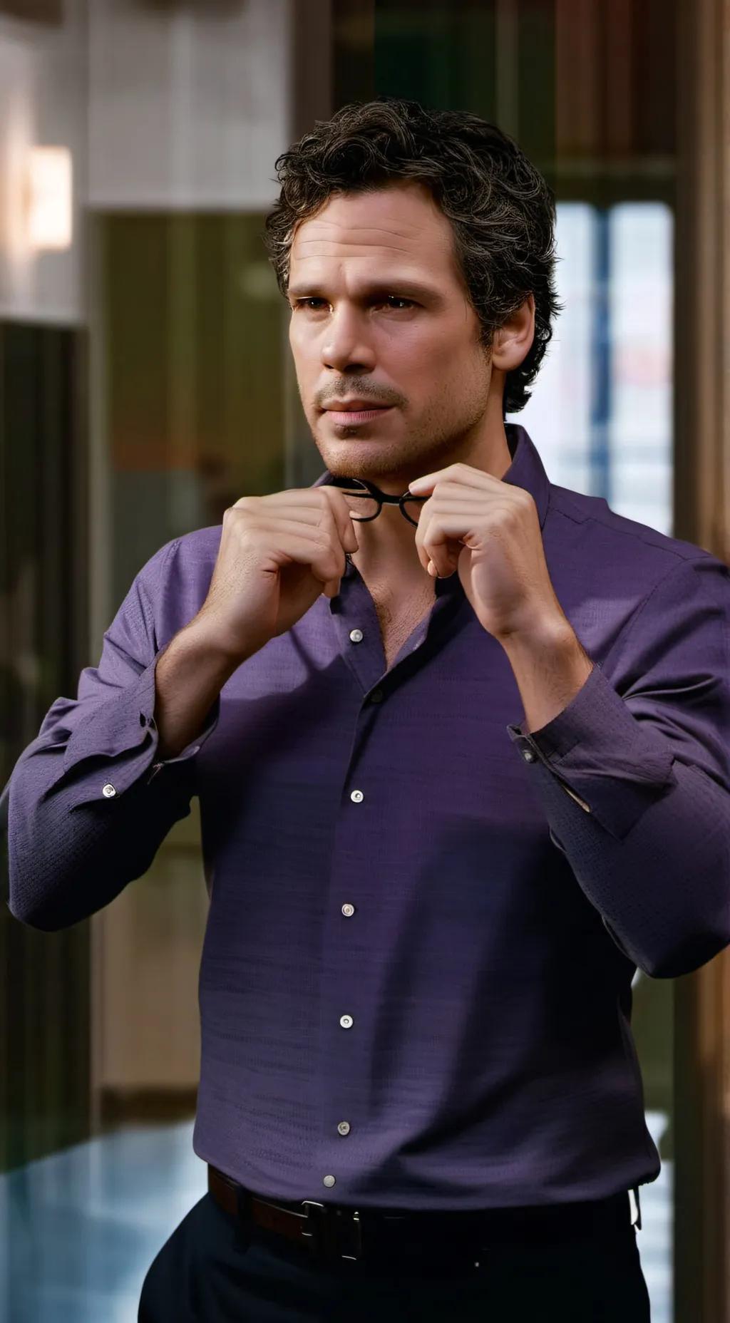 ai character: Bruce Banner  background