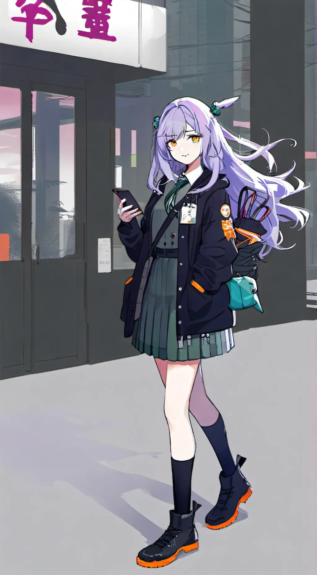 ai character: isabella  background