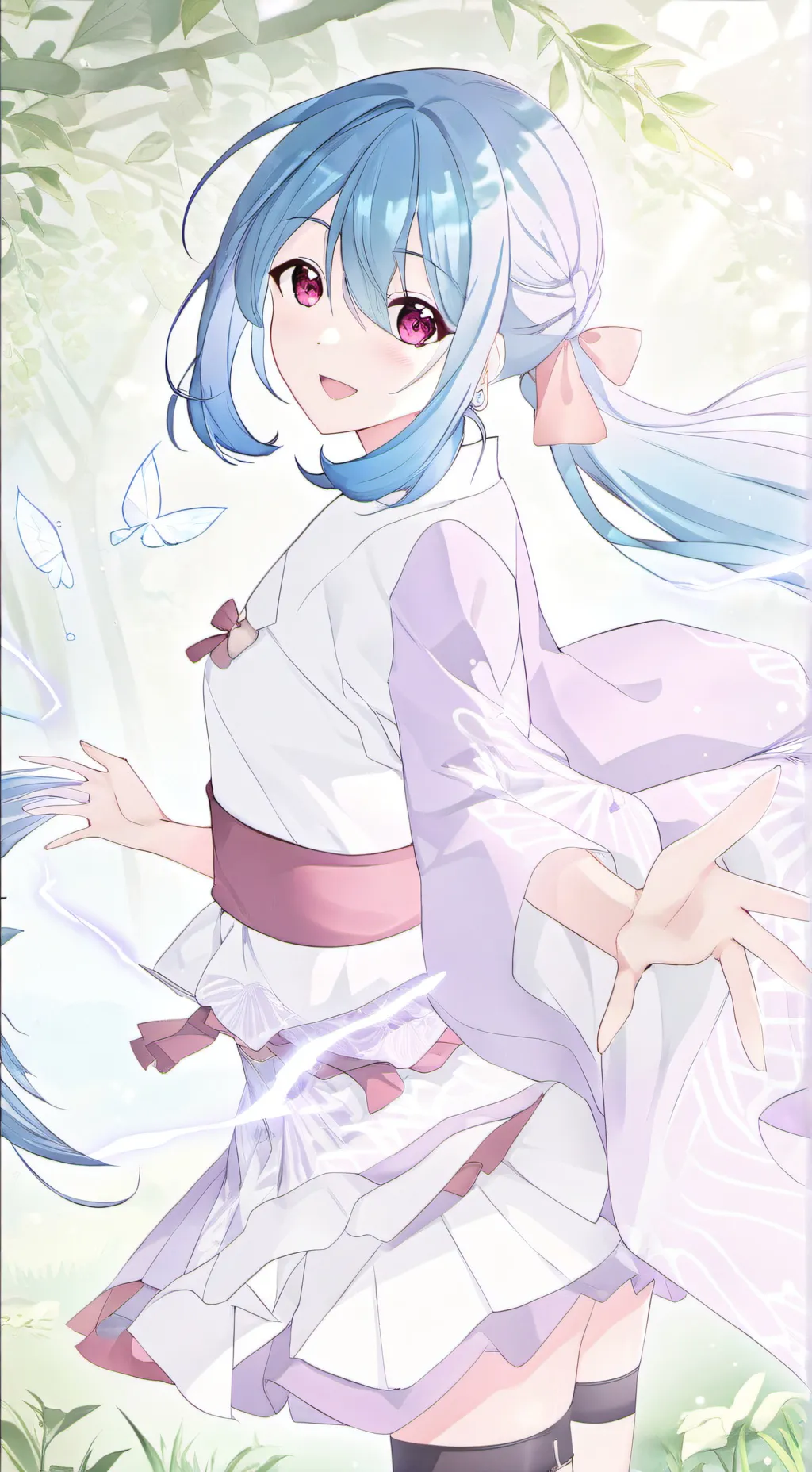 ai character: shinobu bebé  background