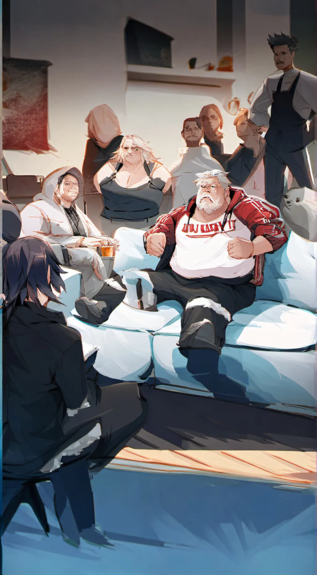 ai character: ROAST GOD background