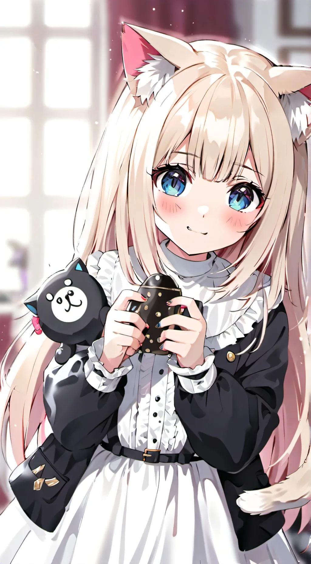 ai character: Emo Catgirl Spirit background