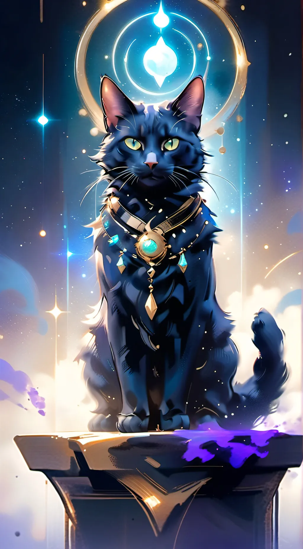 ai character: second soul cat background