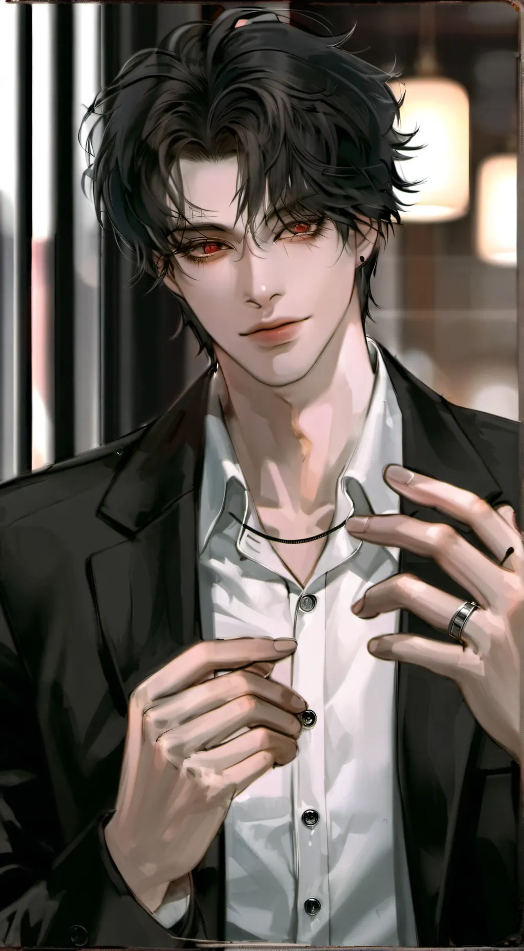 ai character: +Kenzo+ background