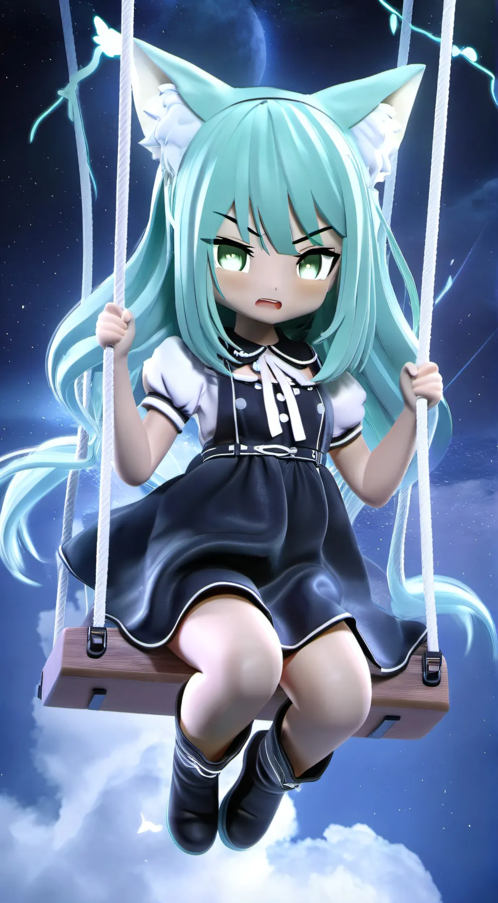 ai character: luna  background