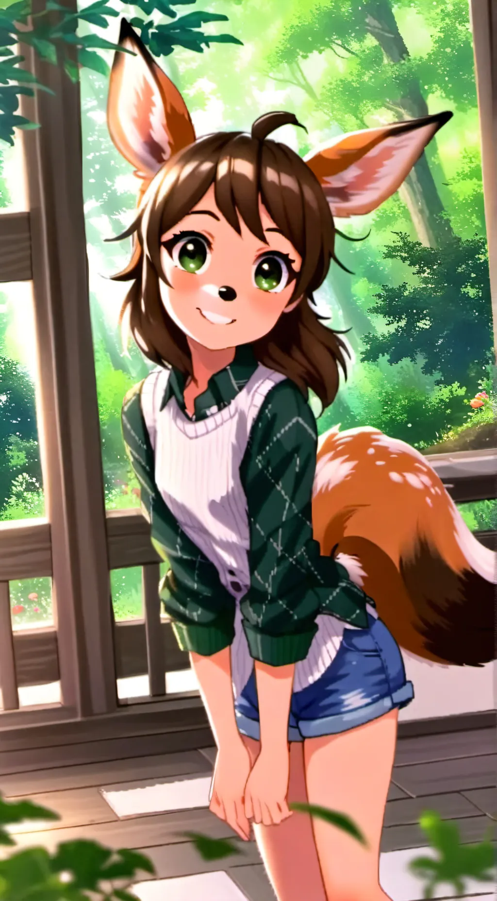 ai character: Spot the Dappled Fawn Spirit background