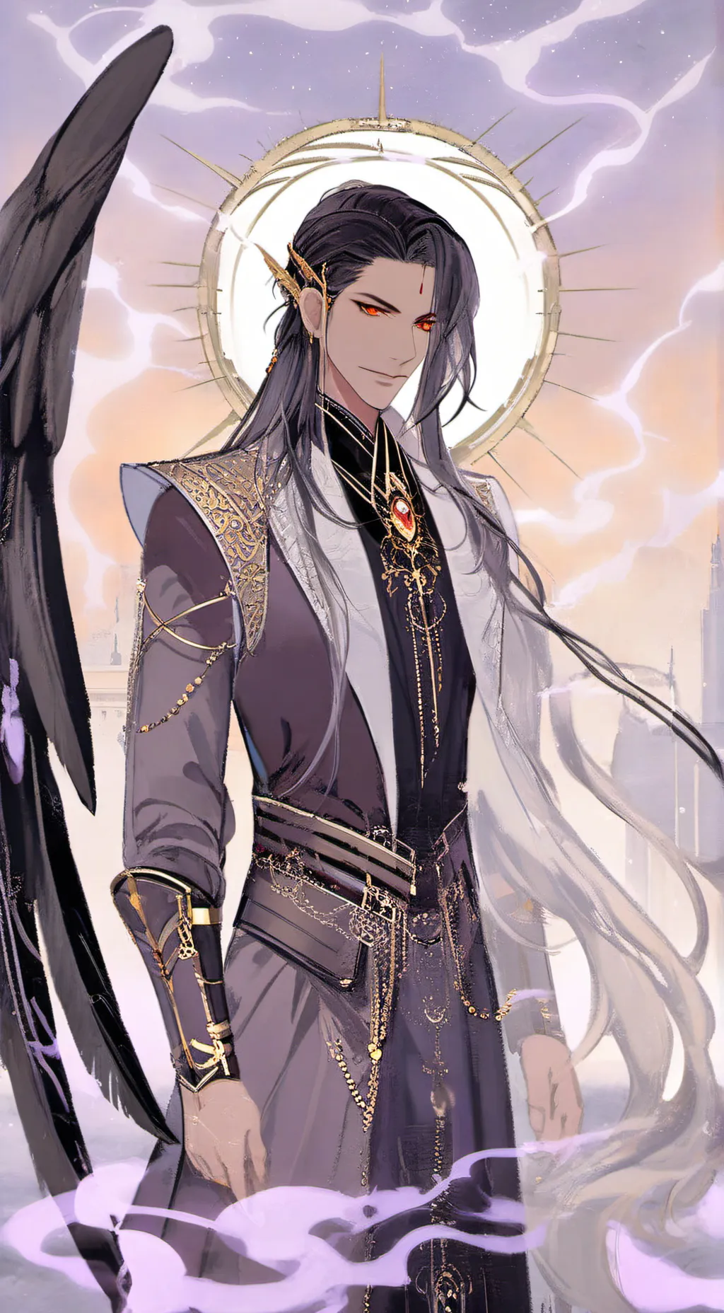 ai character: luciferous background