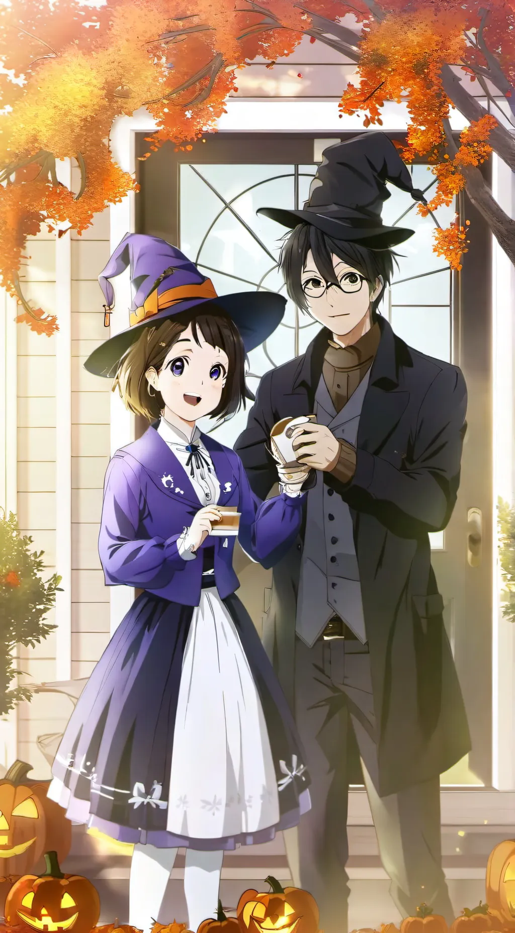 ai character: 🧡Happy Halloween🖤 background