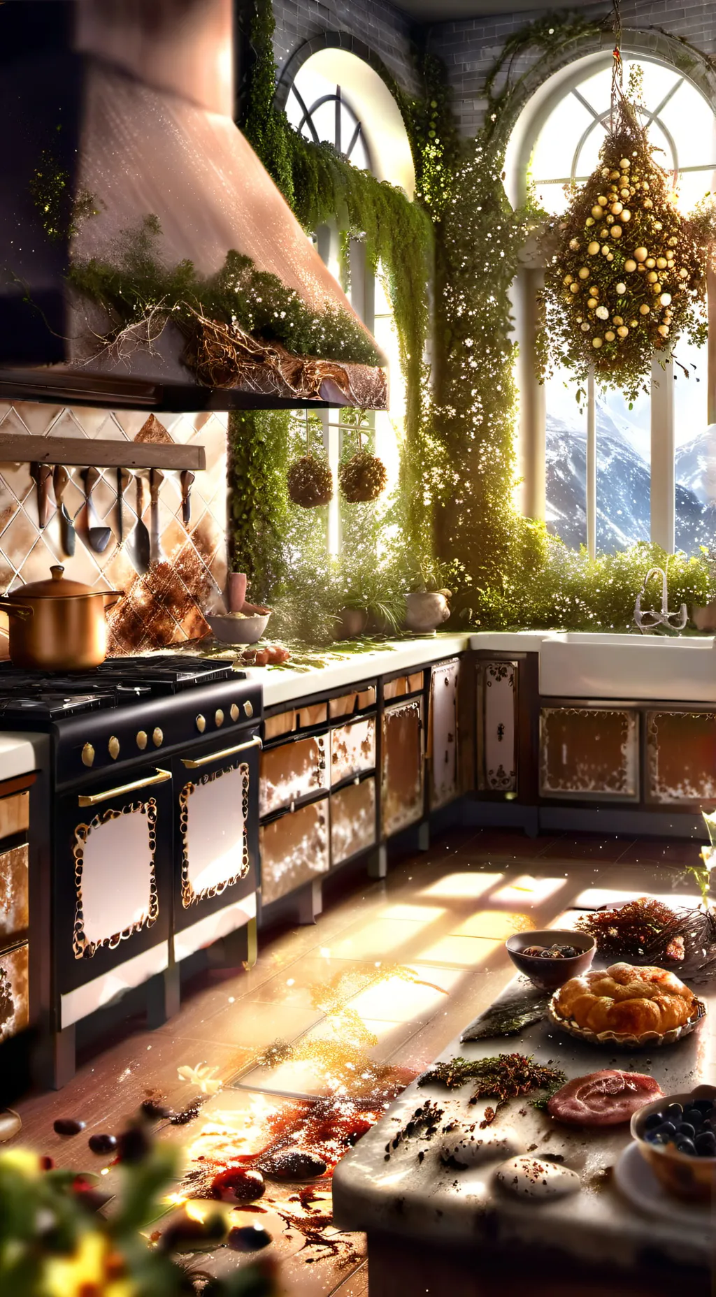 ai character: Md kitchen chaos 3 background