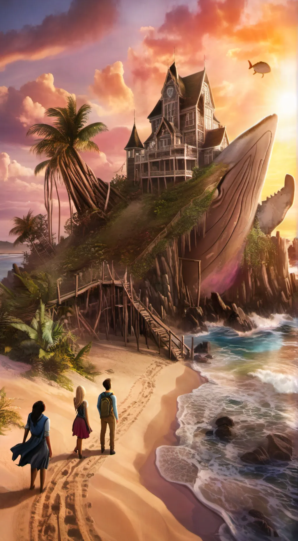 ai character: The Whale House background