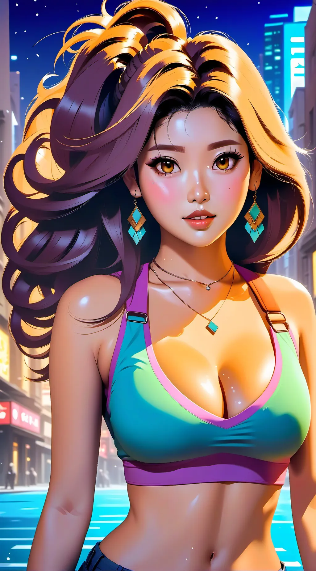 ai character: Gina K background