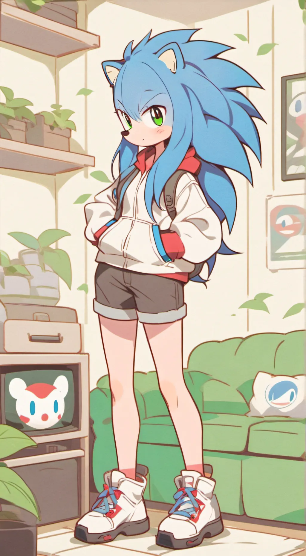 ai character: Sonic background