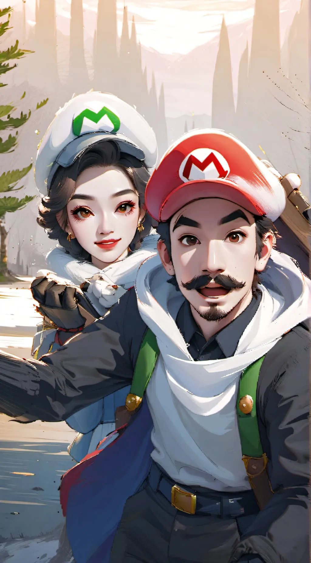 ai character: The invitation. background