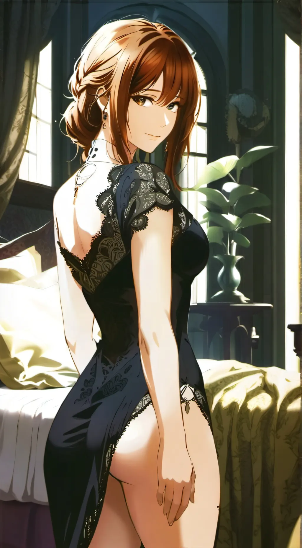 ai character: buttgirl background