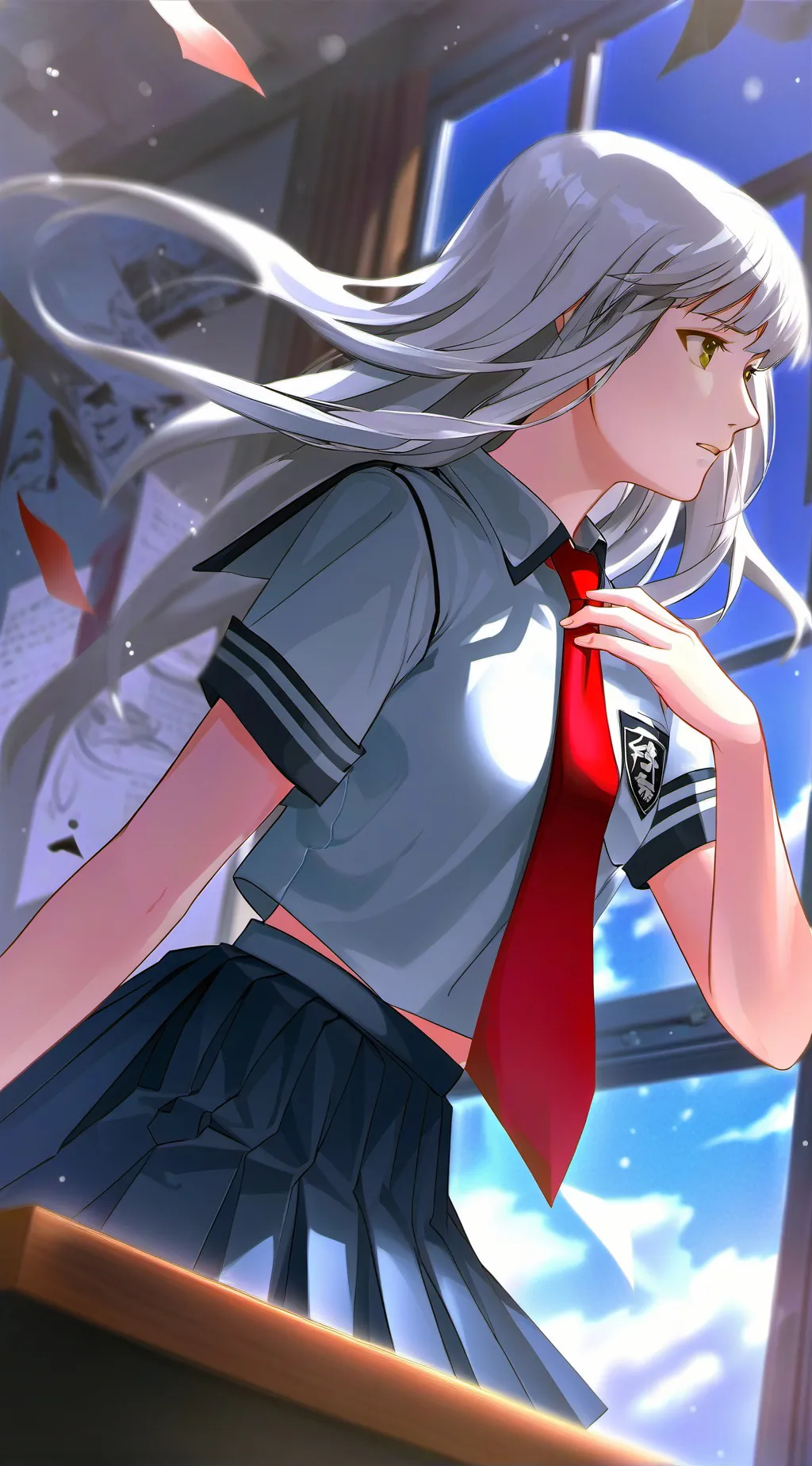 ai character: 风夜 background