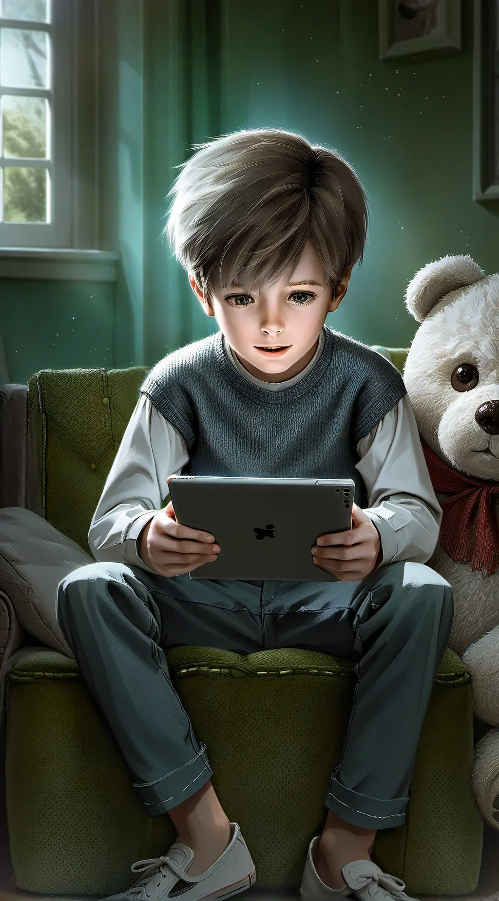 ai character: Brainrot Kid background