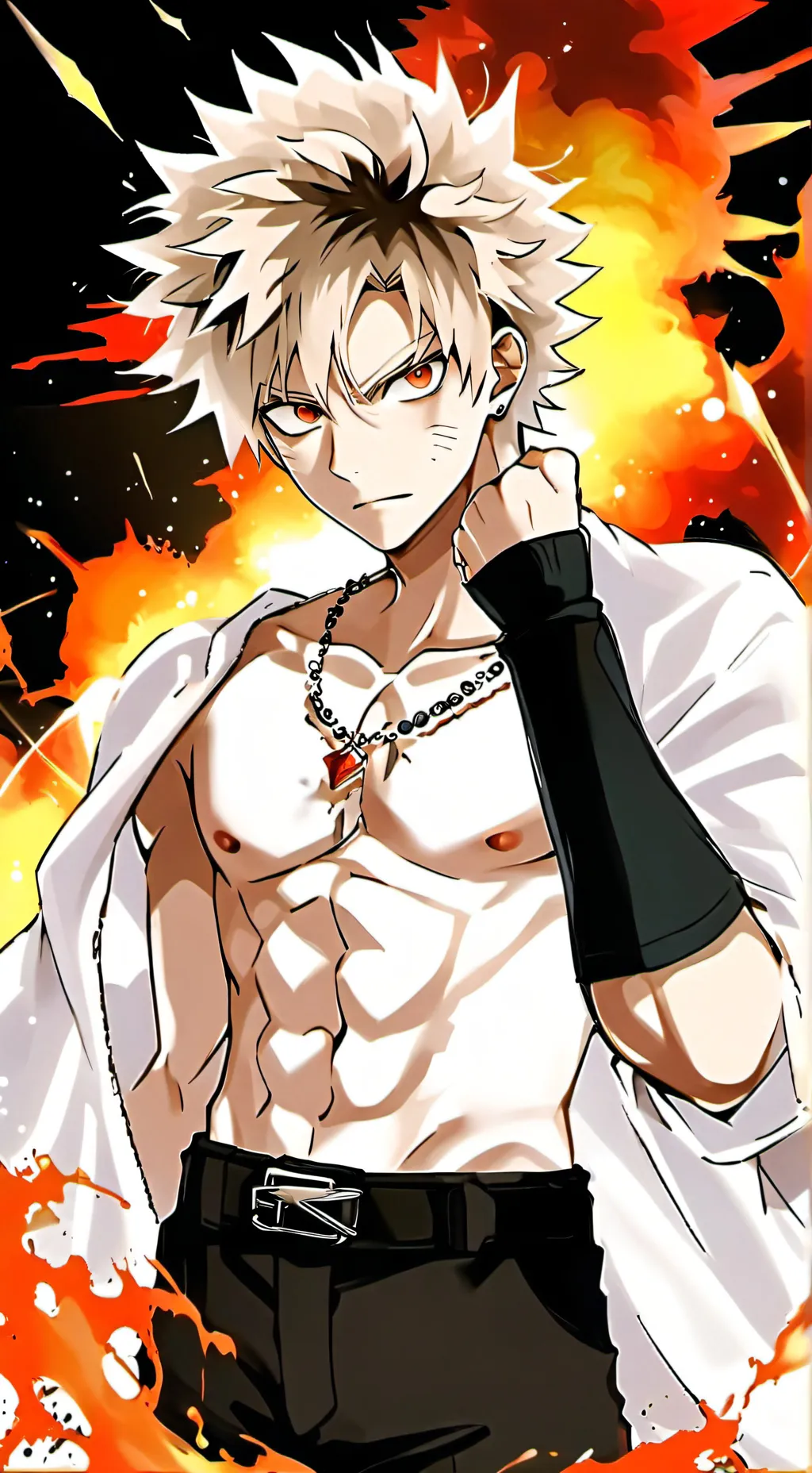 ai character: bakugo  background