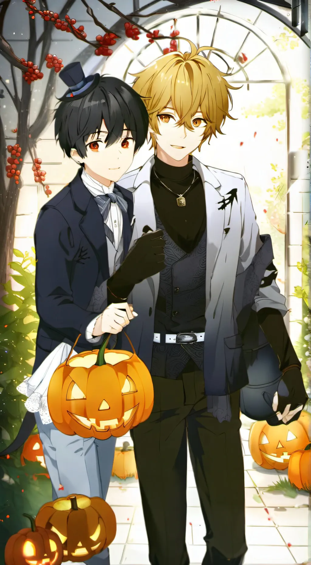 ai character: ★Miles and Hunter★ background